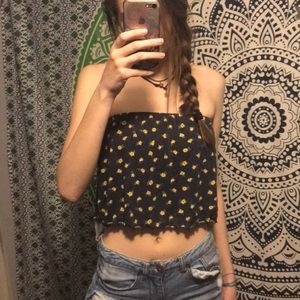 American Eagle flower tube top